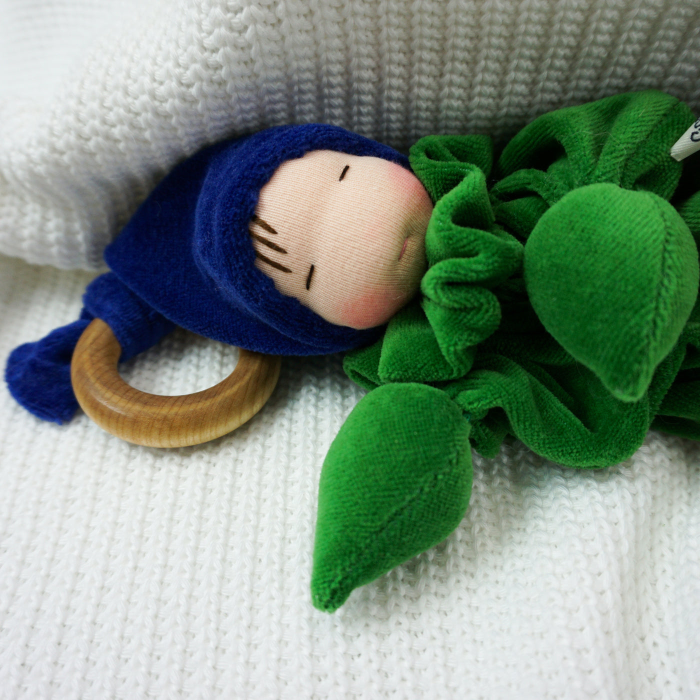 Teething Gnome-Blue & Green