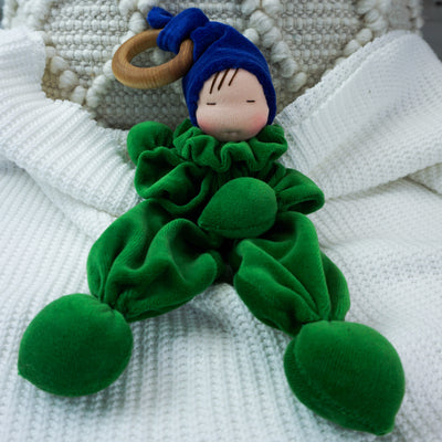 Teething Gnome-Blue & Green