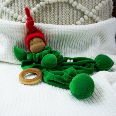 Teething Gnome-Red & Green