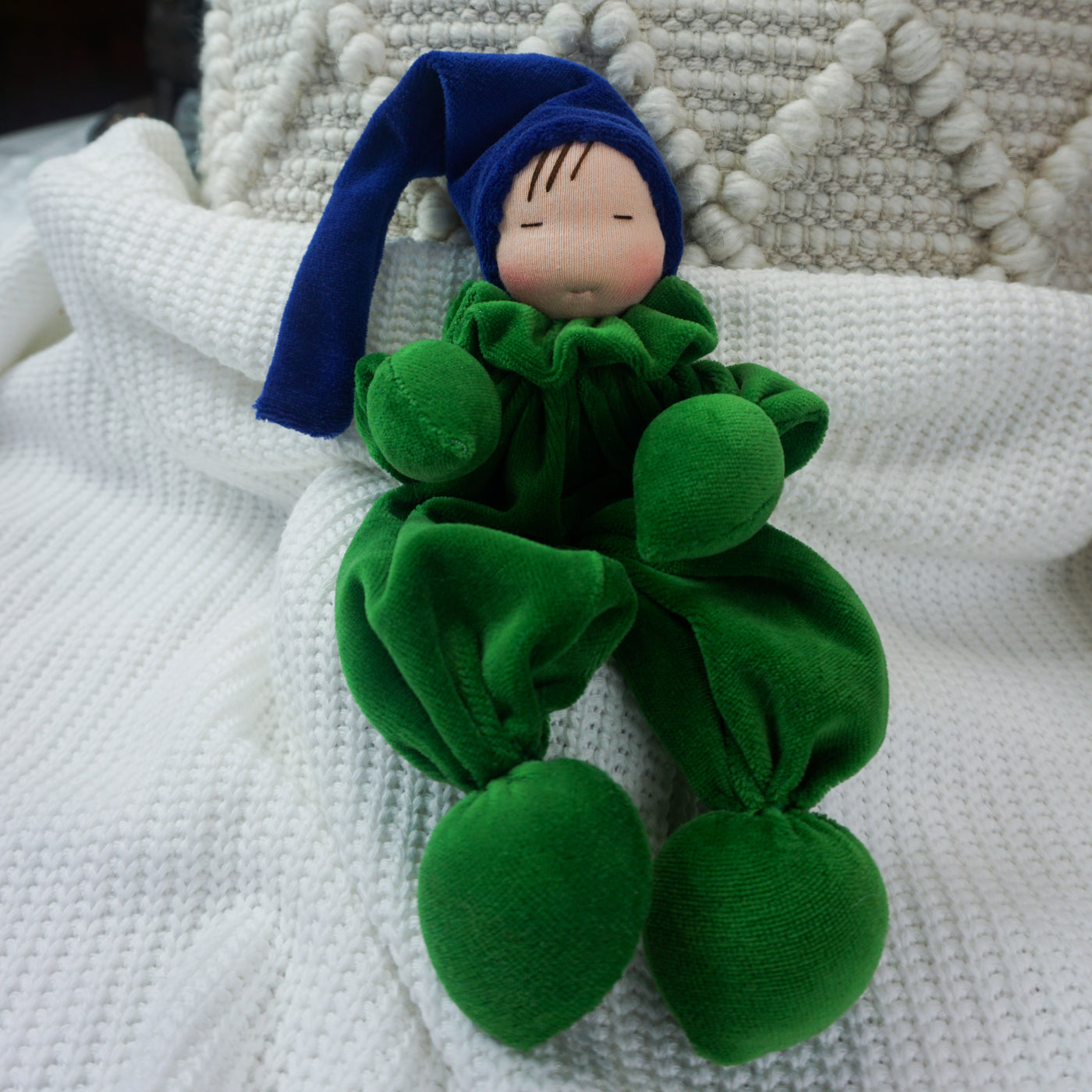 Teething Gnome-Blue & Green