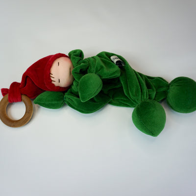 Teething Gnome-Red & Green