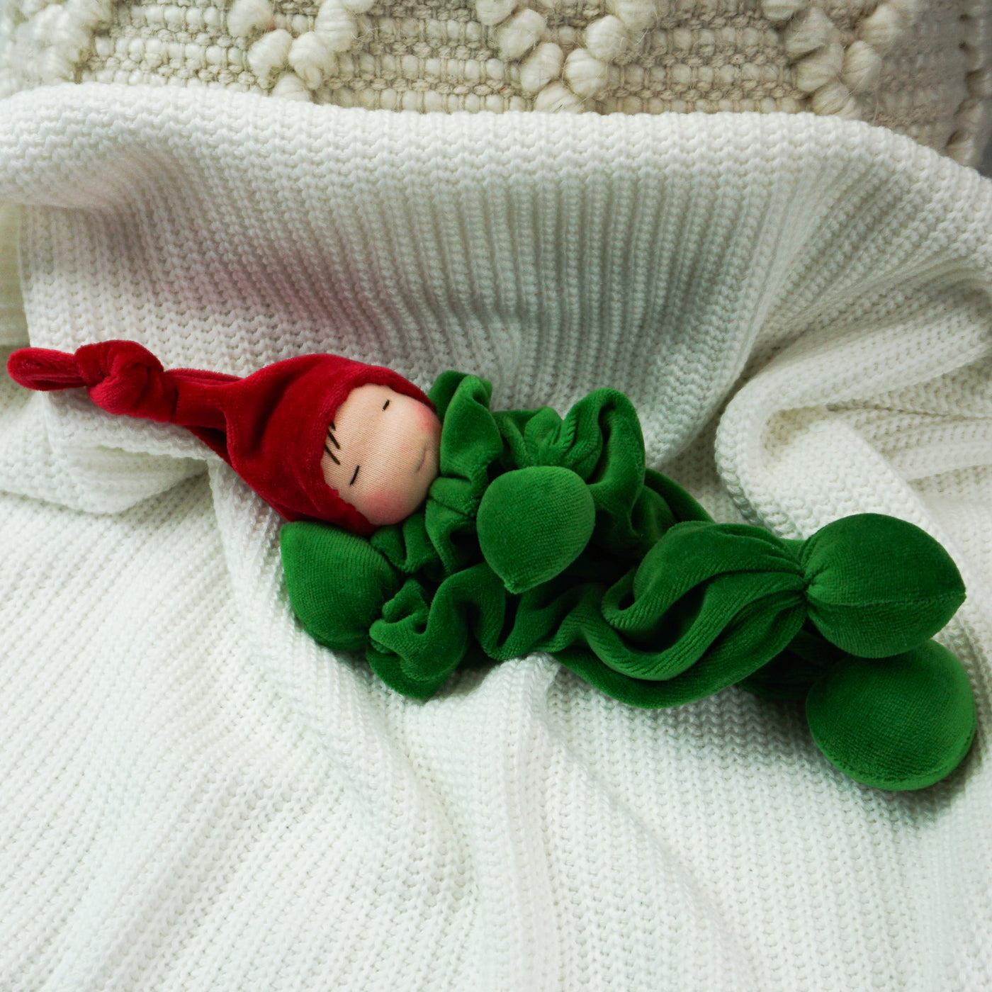 Teething Gnome-Red & Green