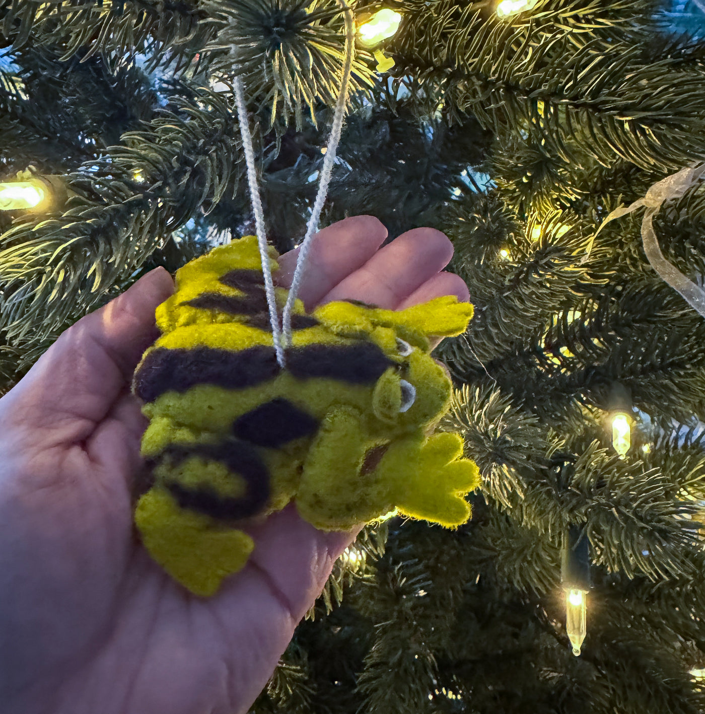 Speckled Frog Ornament