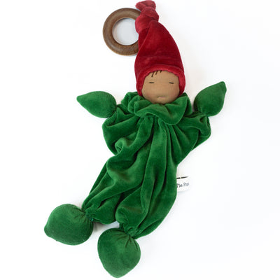 Teething Gnome-Red & Green