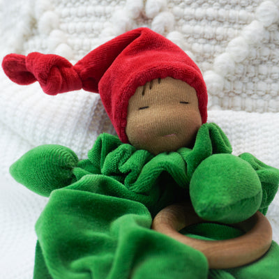 Teething Gnome-Red & Green