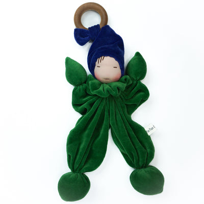 Teething Gnome-Blue & Green